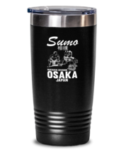 20 oz Tumbler Stainless Steel InsulatedFunny Sumo Wrestling Osaka Japan  - £24.01 GBP