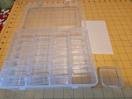 ZOQINI Bead Organizer Box, 28Pcs Small Clear Plastic 8.8 x 6.7 x 2.4 in - $422.09 MXN
