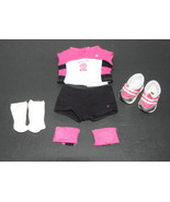 American Girl Soccer Outfit Pink, Black White Fits 18 Inch Doll - £19.34 GBP