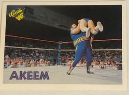 Akeem Trading Card 1990 WWF WWE wrestling Classics #78 - £1.58 GBP