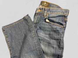 Seven For All Mankind Blue Luxe Performance Austin Relaxed Straight Jean... - $24.74