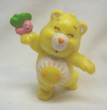 Vintage 1983 The Care Bears Funshine Bear Pvc Toy Figure Agc Teddy Cake Topper - £12.90 GBP