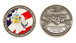 AIR FORCE GENERAL MITCHELL MILWAUKEE WISCONSIN  AIRPORT 2&quot; CHALLENGE COIN - £29.10 GBP