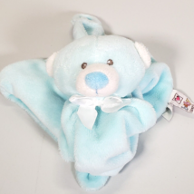 Baby Ganz Blue Bear Lovey Mini Blankie Security Blanket 13" x 13" Plush Infant - $12.62