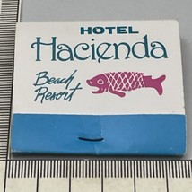 Vintage Matchbook Cover  Hotel Hacienda Beach Resort  gmg  Unstruck - £9.66 GBP