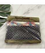 Springmaid Vintage 70s Twin Flat Sheet New American Folk Song Print Cott... - £22.36 GBP