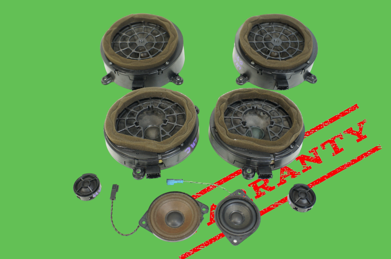 2003-2009 mercedes w209 clk350 clk500 door sound speaker set of 8 oem - $179.87