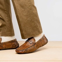 Marco Di Milano Snake Original Skin Driver Shoes Pia Cognac image 12