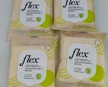 Pack of 4 - Flex Biodegradable Plant Based Flushable Wipes, 12 wipes eac... - £10.03 GBP