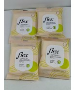 Pack of 4 - Flex Biodegradable Plant Based Flushable Wipes, 12 wipes eac... - £10.21 GBP