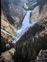 1963 Lower Yellowstone Falls National Park Wyoming 35mm Slide - £4.27 GBP