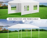 10 x 20&#39; Outdoor Gazebo Pavilion Cater Events Easy set up 4 Removable Si... - $89.08