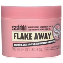 Soap &amp; Glory Flake Away Shea Butter Sugar and Peach Seed Powder Spa Body Polish - £13.54 GBP