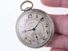 Working Antique Tavannes Swiss Pocket watch 15 Jewels - $133.65