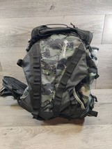 Outdoor Products Backpack Camouflage Black With Green, Multi Pockets. - £23.62 GBP