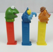 Vintage Lot of 3 Muppets Pez Dispensers Gonzo, Kermit, &amp; Fozzy - £7.60 GBP