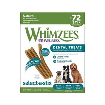 DENTAL STICKS CHEWS FOR DOGS NATURAL DOG TEETH CLEANING WHIMZEES STIX 72... - $48.99