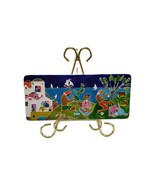 Creazioni Luciano Hand Painted Village Scene Art Wall Hanging Italian Tile - $646.35 MXN