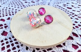 Barbie Confetti Globe Fashion Stud Dangle Earring - £19.98 GBP