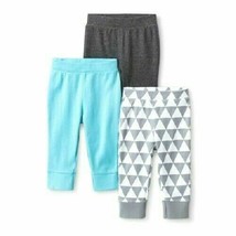 Cloud Island Baby Boys 3pk Geo Bright Pants Sizes 0-3M and 12M NWT - $10.98