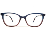 Nifties Eyeglasses Frames NI9466 col.9045 Merlot Blue Silver Cat Eye 49-... - $55.88