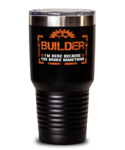 Unique gift Idea for Builder Tumbler with this funny saying. Little miss... - £27.09 GBP