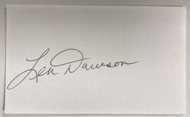 Len Dawson (d. 2022) Signed Autographed 3x5 Index Card #3 - Football HOF - $19.99