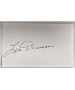 Len Dawson (d. 2022) Signed Autographed 3x5 Index Card #3 - Football HOF - €17,15 EUR