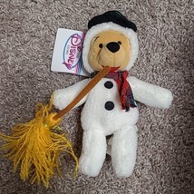 Disney Store Snowman Winnie The Pooh Beanbag Plush Toy NWT NOS  - $6.00