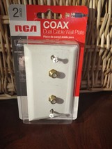 RCA Coax Dual Cable Wall Plate - $15.72