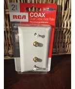 RCA Coax Dual Cable Wall Plate - $15.72