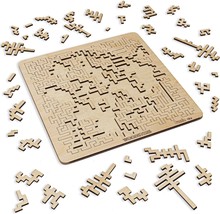 WOODSTERS Mind Bending Wooden Jigsaw Puzzle - Best Gift for Adults and Kids - Az - £43.03 GBP