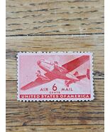US Stamp US Air Mail Twin Motor Plane 6c Used C25 - $31.00 MXN
