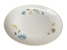 Franciscan Earthenware 13.5&quot;x 10.5”Oval platter Mid Century Autumn Leaves - £17.51 GBP