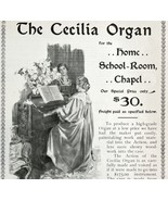 Cecilia Organ Church Chapel Home 1897 Advertisement Victorian Instrument... - $41.13 CAD