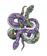 AnyGame Wooden Puzzles Snake Unique Shape Educational Gifts 3D Jigsaw - £17.65 GBP+