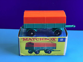 Old Vtg Matchbox #2 Mercedes Trailer Lesney Made In England Comes In Box - £23.85 GBP