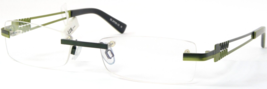 JUMP UP Bi 2706-15 Vert Unique Rare Lunettes sans Bordures 51-17-135mm - $75.68