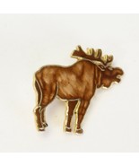 Moose Lapel Pin Collectible Gold Tone  1 1/4&quot; - $12.04 CAD