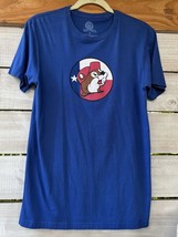 Bucees Shirt Men&#39;s S Blue Beaver Logo Don’t mess with Texas Graphic Tee ... - $17.62