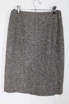 Vtg 90s Ann Taylor 4 Gray Tweed Wool Blend Pencil Skirt - £21.07 GBP