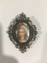 Antique Pewter Brooch Pin Pendant - $30.00