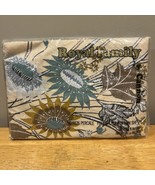 VTG Cannon Royal Family Full Sheet Fitted Sunflowers Blue Brown FLORAL  NOS - $741.18 MXN