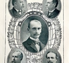 1900 President William McKinley Spanish American War Treaty Historical Print  - £19.60 GBP