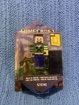 Minecraft Build A Portal Steve In Green Creeper Shirt Figure Accessory Toy Pick - £13.40 GBP