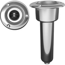 Mate Series Stainless Steel 0° Rod &amp; Cup Holder - Drain - Round Top - £95.26 GBP