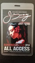 J. BOOG / HOT RAIN - SUNSHINE GIRL TOUR 2014 LAMINATE BACKSTAGE PASS - £37.87 GBP