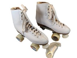 Chicago Women&#39;s Classic Roller Skates Premium White Quad Rink Skates - S... - £19.61 GBP