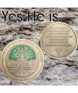 Christian Challenge Coin | Rooted in Christ - Psalm 18:2 Deuteronomy 31 ... - $349.95 MXN