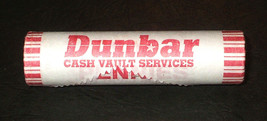 2002 - P Uncirculated Lincoln Cent Roll - Dunbar Cash Vault Services Roll - £15.19 GBP